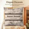 Beautiful Retro Flowers Cushion Cover Natural Linen Organic Fabric DoubleSided Printing Sofa Home Decor Gift Pillow Case