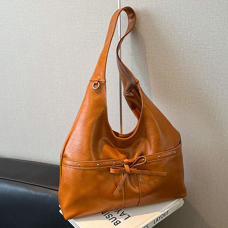 Retro Bag Women's Large-capacity New Autumn and Winter Leisure Niche Shoulder Underarm Bag Commuter Tote Bag