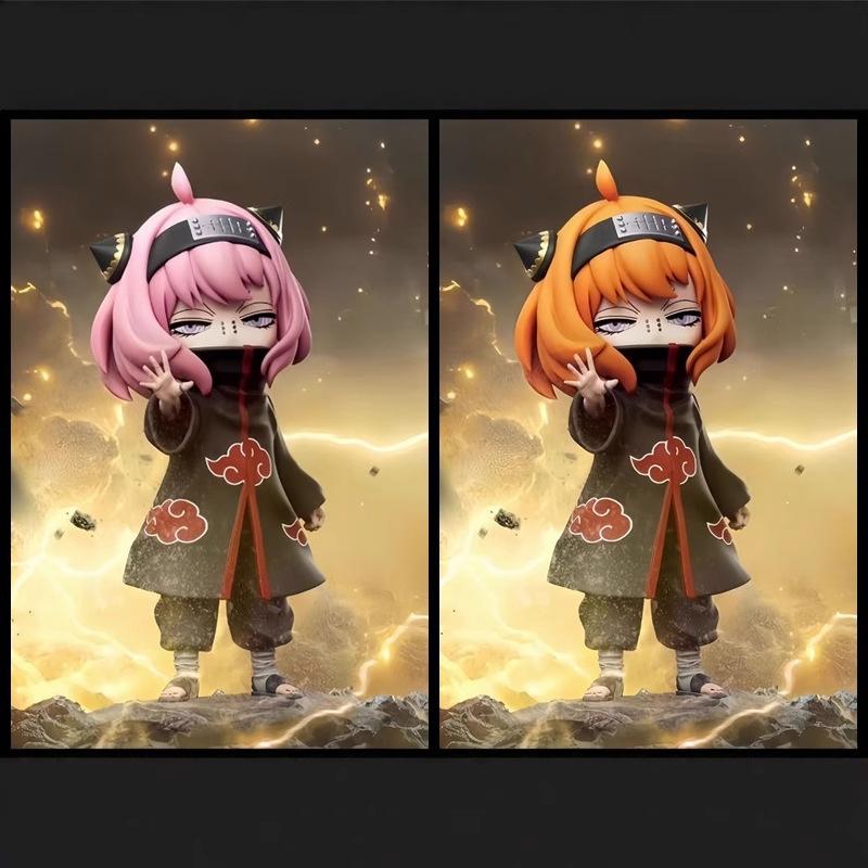 SPY×FAMILY Anya Forger as Naruto Pain Anime Action Figure Toys 17.5CM