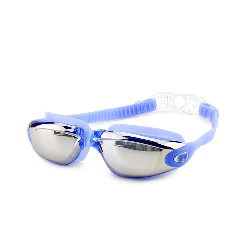 Custom Silicone Swim Goggles Reflective Safety Waterproof Kids Sports Glasses Anti-Fog Eye Protection Swimming Goggles for Adult