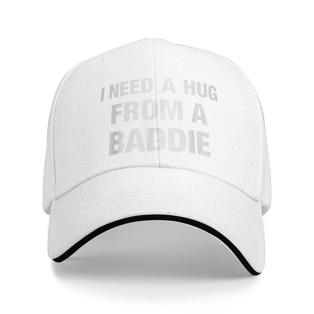 Summer I Need A Hug from A Baddie Funny Saying Quote Baseball Cap  Hunting Camping Y2k Retro Custom Logo Sun Hip Hop Hats