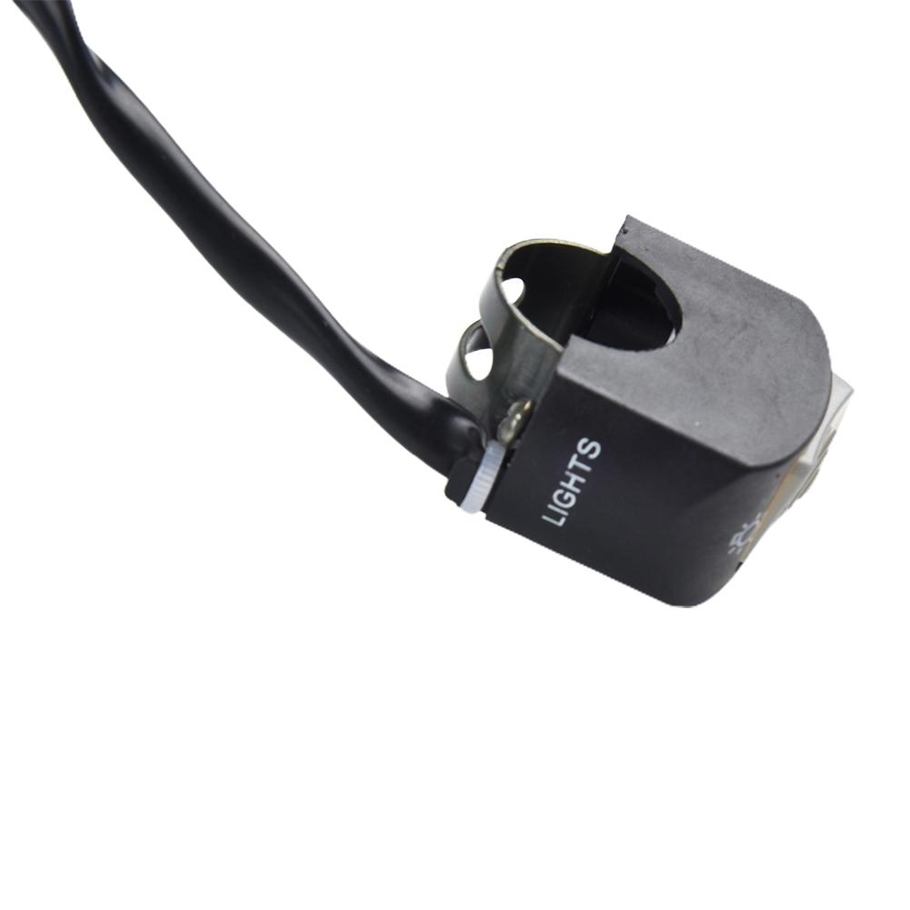 ABS Headlight Switch Grey Motorcycle Handlebar Switch