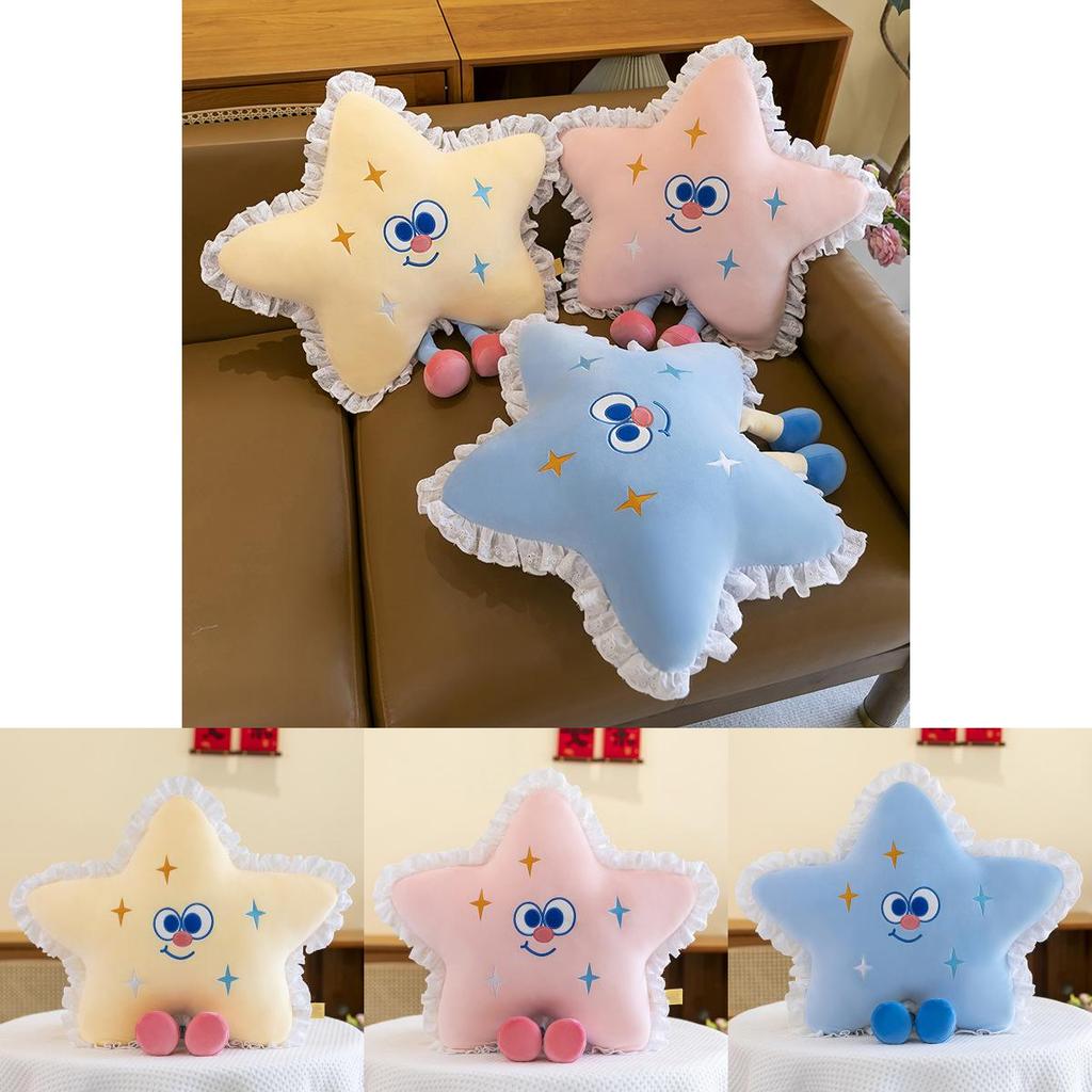Adorable Star Plush Toy Cushion Soft Cartoon Stuffed Animal Gift For Girls