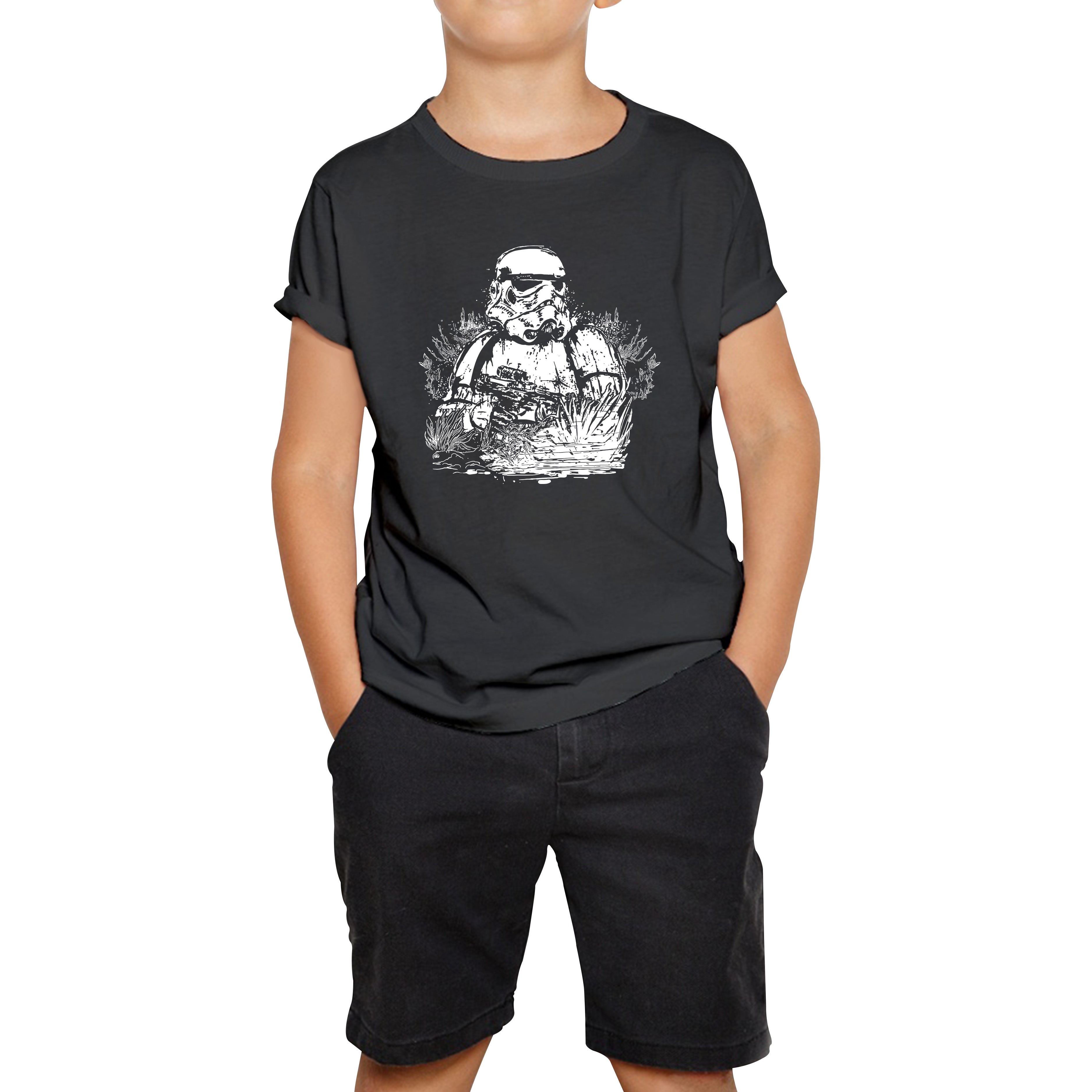 

Storm Pooper Under The Sea The Force is Strong With This One Fighter Movie Series Kids Tee 120