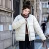 VEZFAA Damenmode Casual Herbst Winter Einfarbig Druck Langarm Jacken & Mäntel Daunenmäntel