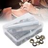 100pcs Clothing Grommets Grommet Eyelet Kit Plastic Storage Box Hole Punch Tool  For DIY Projects