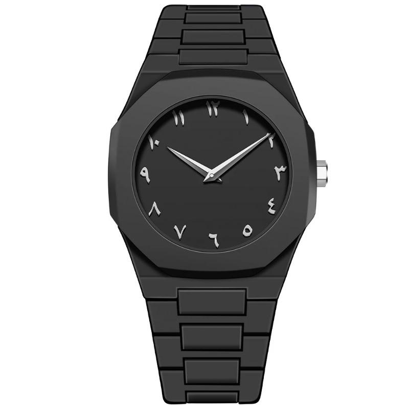 Lightweight Plastic Band Case Full Black Watch for Men Classic Simple Reloj Quartz Wristwatch Male Man New Fashion Style Clock