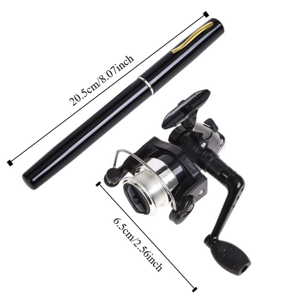 Hard Mini Fishing Pole Portable Fishing Hand Pole Pen Style Fishing Rod Freshwater
