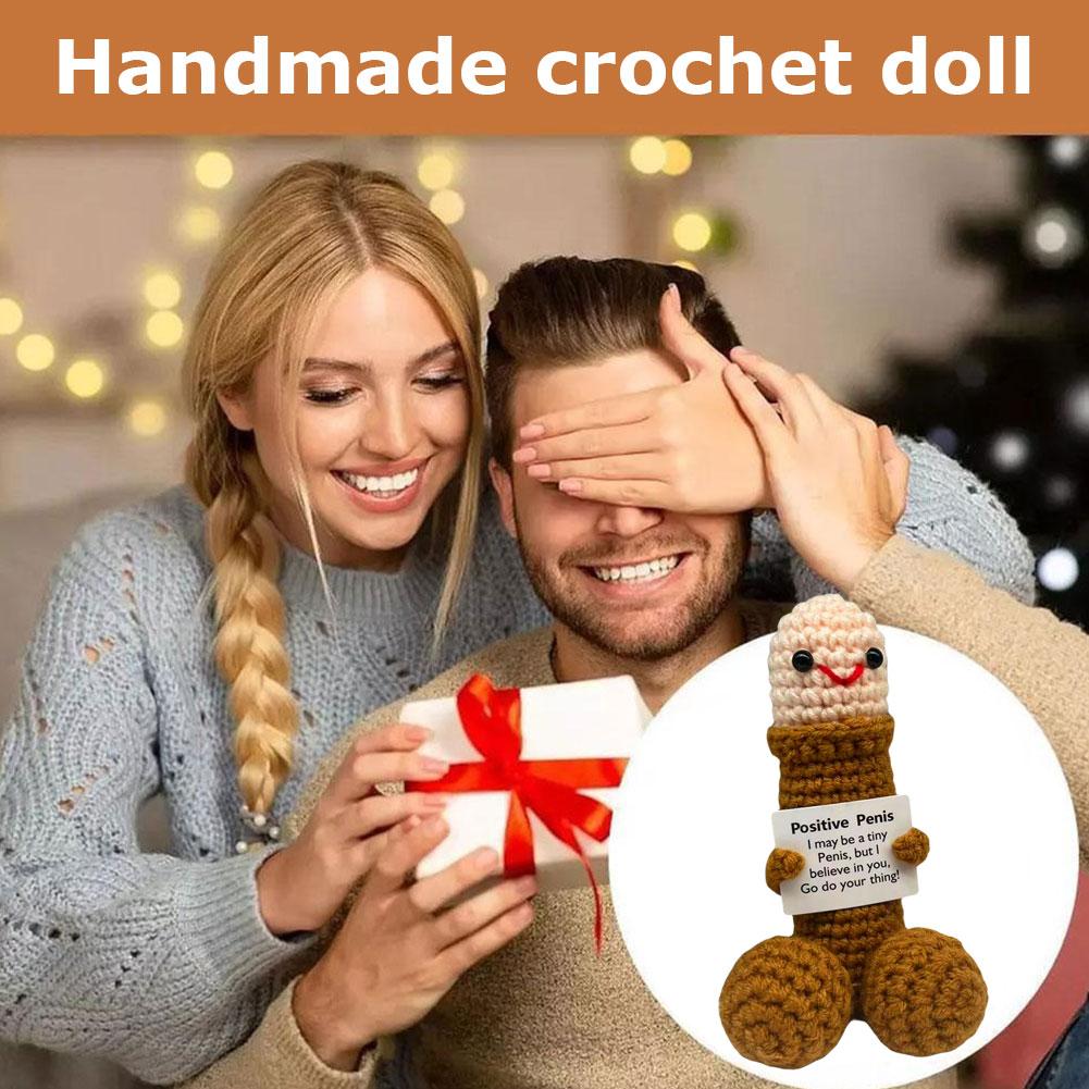 Emoticons Wool Woven Emotional Motivational Card Ornaments Friend Prank Gift H2D4