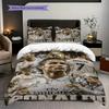 Portugal Football Legend Ronaldo Threepiece Set Without Core 1 Duvet Cover 2 Pillowcase Without Core Christmas Birthday Gift Bedding Set