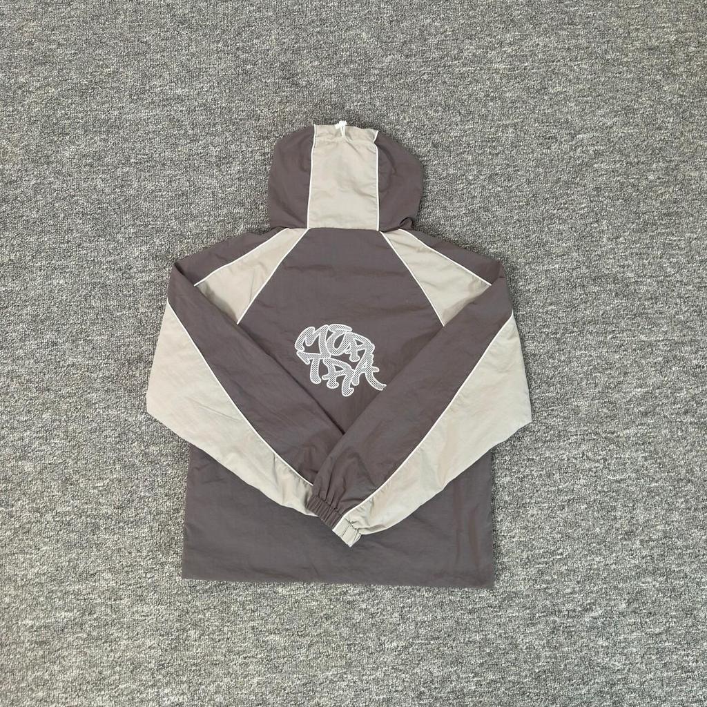 Mertra Retro Colorblock Windjacke & Lässige Sporthosen Set