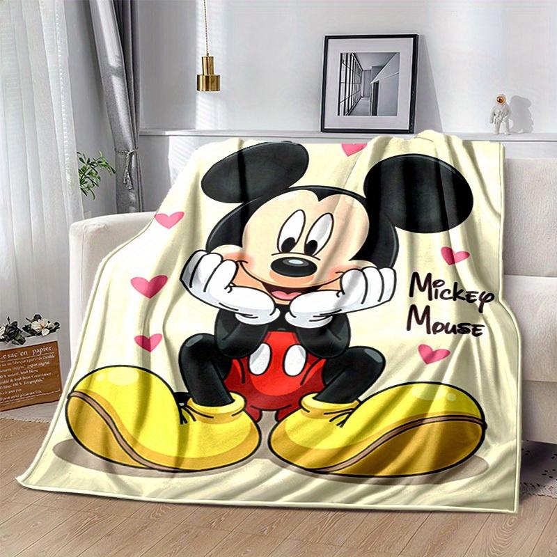 1pc, Mickey Mouse Inspired, Cute and Cozy Blanket for All Seasons, Soft Flannel Throw Blanket, Versatile & Cozy for Bedroom, Living Room, Travel, Camp
