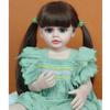 Reborn Baby Doll Long Hair Girl Princess Lifelike Real Soft Full Body Silicone Newborn Bebe Doll Toy For Children Gift