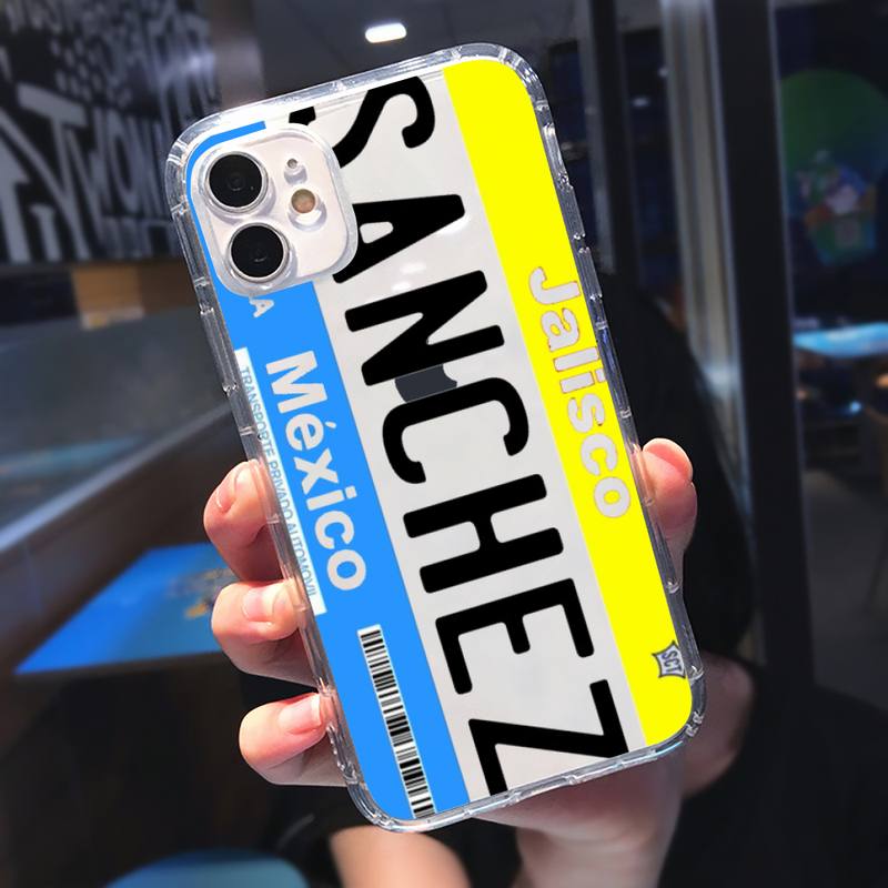 

Чехол для телефона с номерным знаком Мехико SONORA для iphone 13 12 11 8 7 plus mini x xs xr pro max, прозрачный мягкий iphone 11 pro