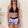 2026 Women's High-Waisted Boyshort Bikini Swimsuit - Modest, Sporty Two-Piece