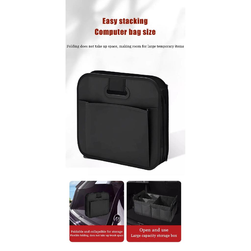 Large Collapsible Trunk Organizer with Multi Pockets Compartments Storage Organizer for Car SUV Minivan