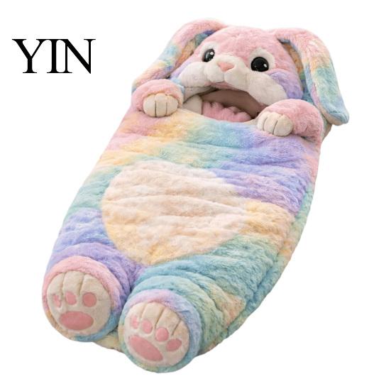 Weicher Schlafsack Plüschhase Umschlag für Kinder, Winter Hase Schlafsack, Flauschiger Sack Kleinkinder Jungen Mädchen