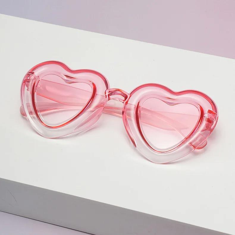 New Kids Heart Sunglasses Candy Color Balloon Pattern UV Protection Boys Girls Infant Outdoor Eyewear