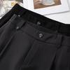 Women's Gray Wide-Leg Summer 2025 Slimming High-End Pants