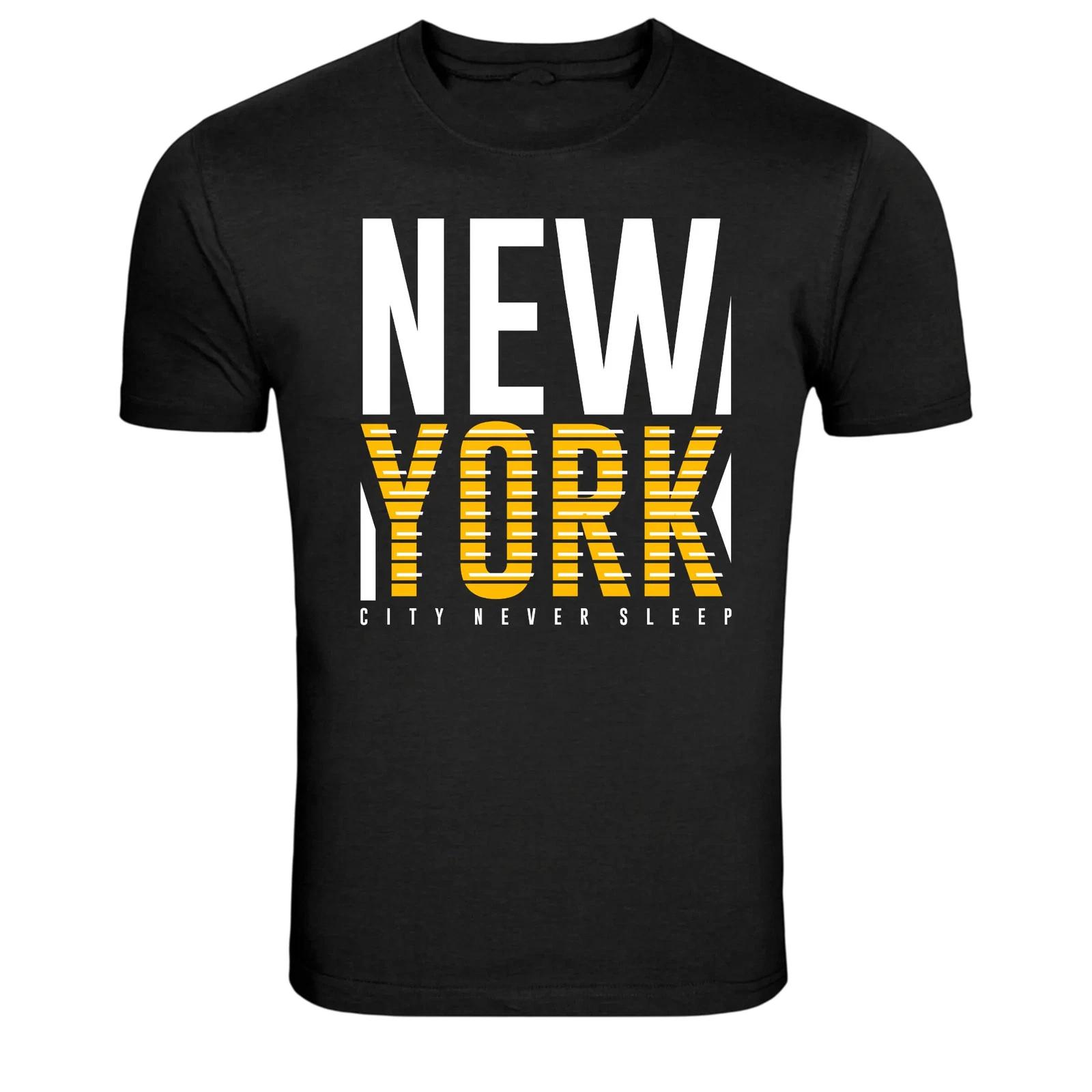 New York City Never Sleep Graphic T-Shirt M