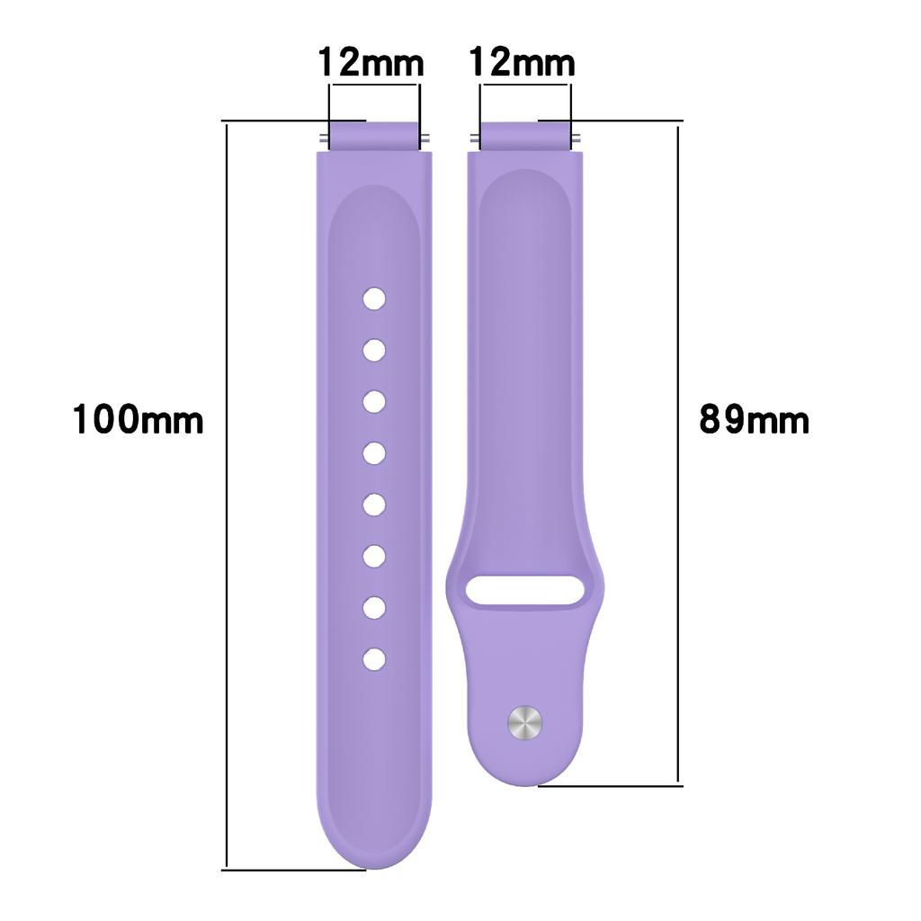 Replacment Band for 12mm Universal Smart Watch Reverse Buckle Silicone Watch Strap