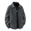 Herren Retro-Stil Winddichte Jacke mit Umlegekragen Lockerer Schnitt Outdoor Freizeitmantel