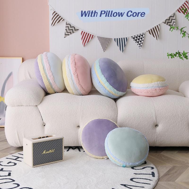 Nordic Valentine's Day Macaron Color Cookie Pillow For Home Decoration Sofa And Bed