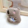 Orange Plush Capybara Brooch Creative Plush Badge Pin Bag Jewelry Plush Capybara Pin  Unisex