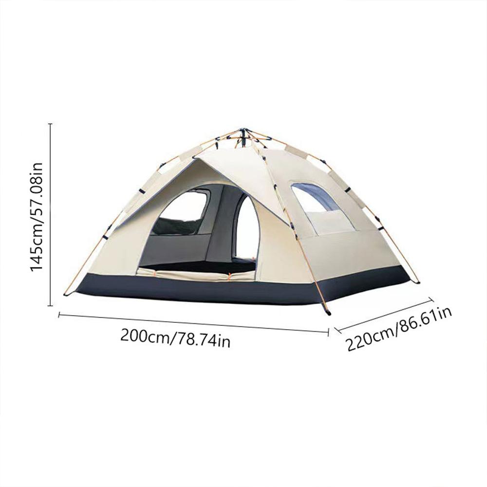 

Automatic Quick-opening Tent Outdoor Self-driving Travel Camping Tent Automatic Quick-open Tent Two doors and two windows білий