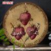 Sacred Heart Metal Wall Art 7.8 Inch Round Iron Sign Religious Rustic Home Decor Garage Cafe