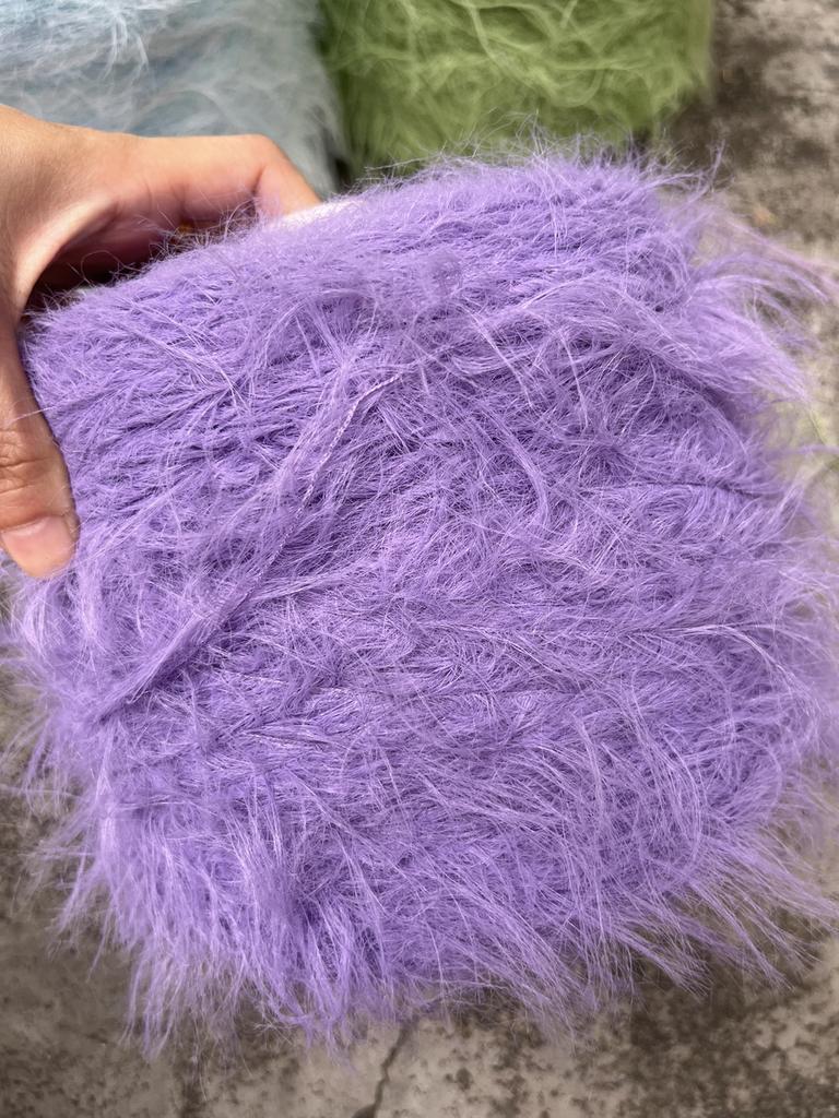 500g Long Fur Imitation Mink Yarn Thread Super Soft Skin Friendly Does Not Shed Hair Hand Wove Scarf Warm Sweater Woven Yarn