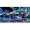 Modern Creative Street Graffiti Wall Mural Sports Car Wallpaper Restaurant Clubs Ktv Bar 3d Wall Paper
