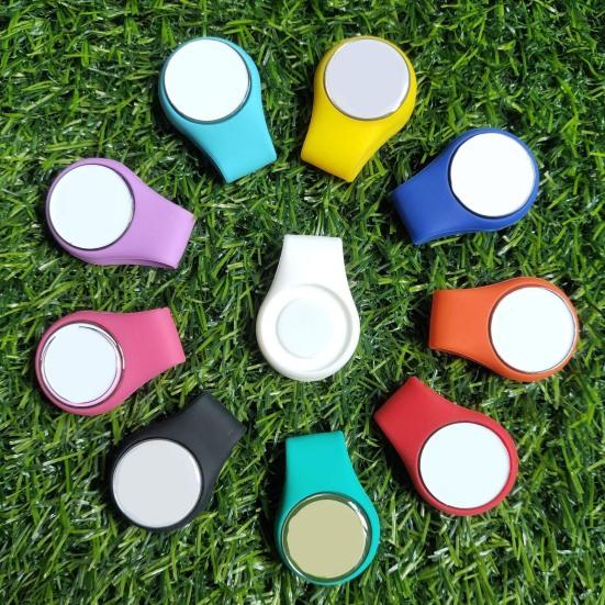 2Pcs Easy To Carry Golf Marker Removable Magnetic Hat Clip