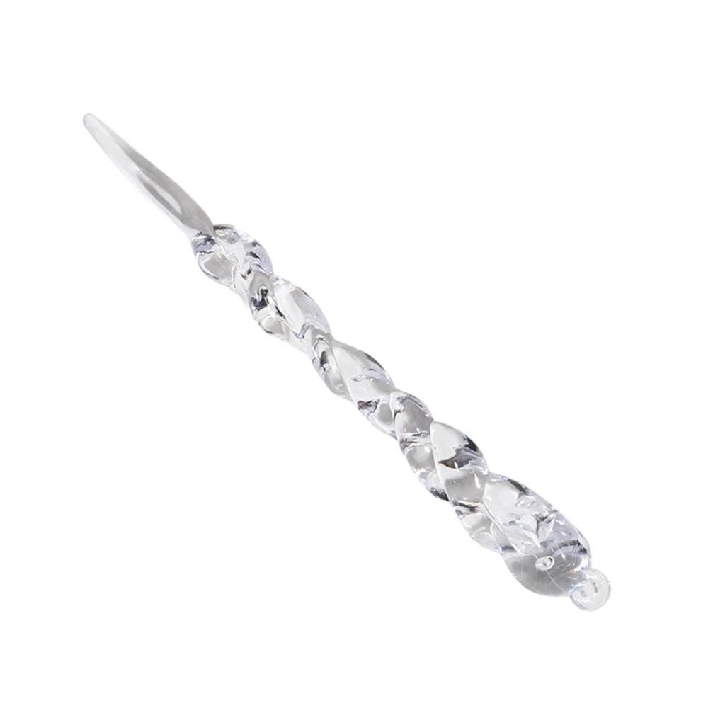 Sparkling Crystal Icicle Clear Glass Christmas Tree Ornaments Xmas Hanging Decorations Holiday Party New Year Festive Home Decor