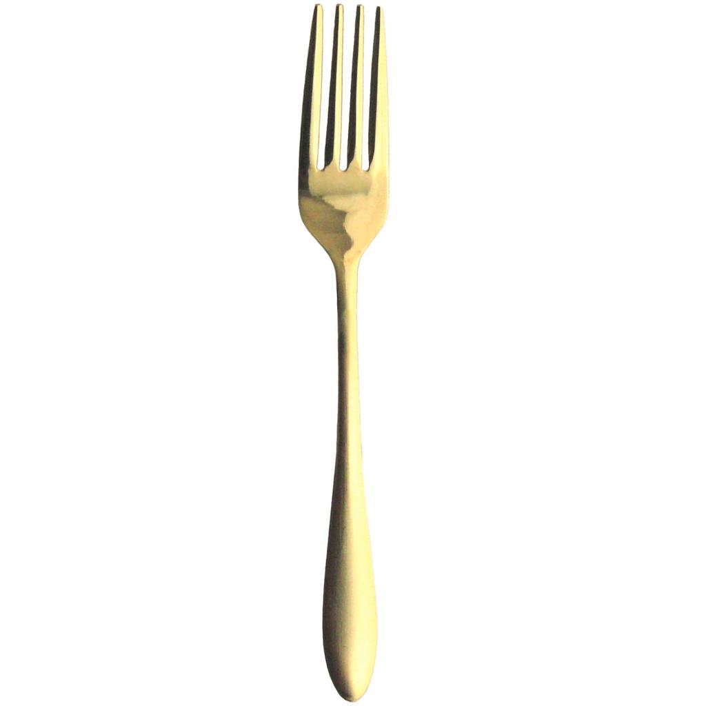 Nagao Dinner Cutlery 10 Stainless Made in Japan Tsubame-Sanjo Set, Pieces, Gold, 18-0 Steel,
