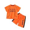 Kids' Quick-Dry Breathable Sports Set: Short Sleeve T-Shirt & Shorts for Soccer - Boys & Girls Summer Activewear