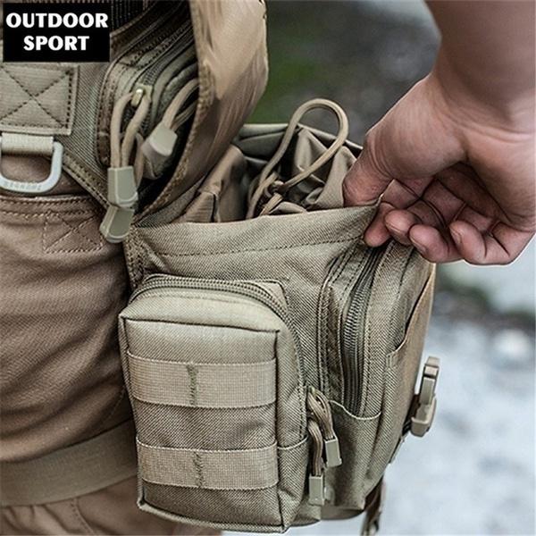 Wasserdichte taktische militärische Beintasche für Herren, Hüftgürtel, Taillengürteltasche, Oxford-Tuch, Wandern, Camping, Outdoor-Sport, Reisen