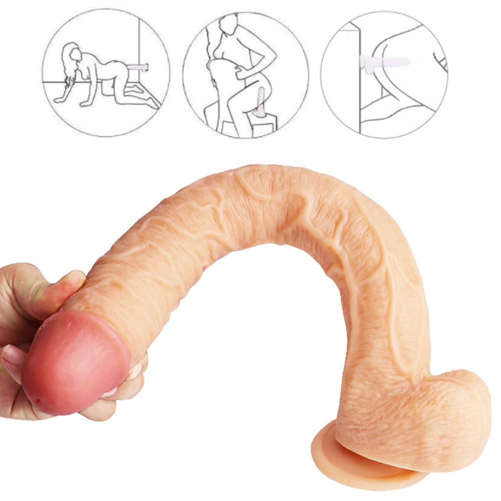 Miękkie realistyczne Dildo Penis z przyssawką Dildo do odbytu wielki penis dla kobiet zabawki erotyczne damski Masturbator produkt erotyczny dla dorosłych