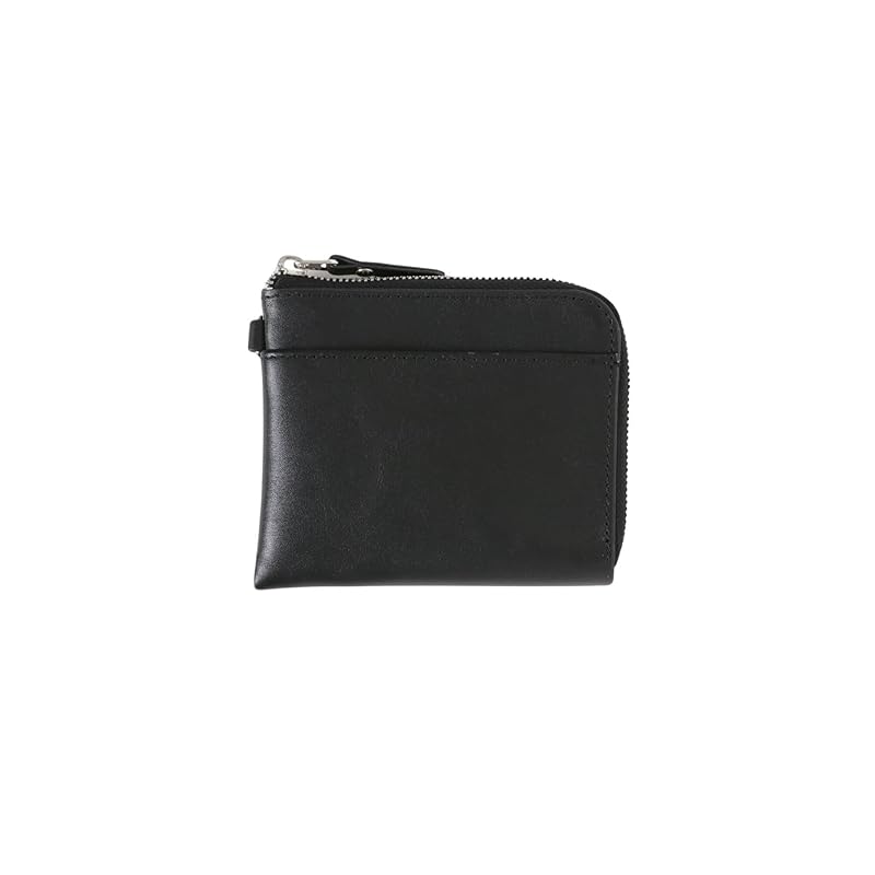 

[Urban Research] wallet iD italianleather zipwallet men s UI43-1BE001 BLACK FREE