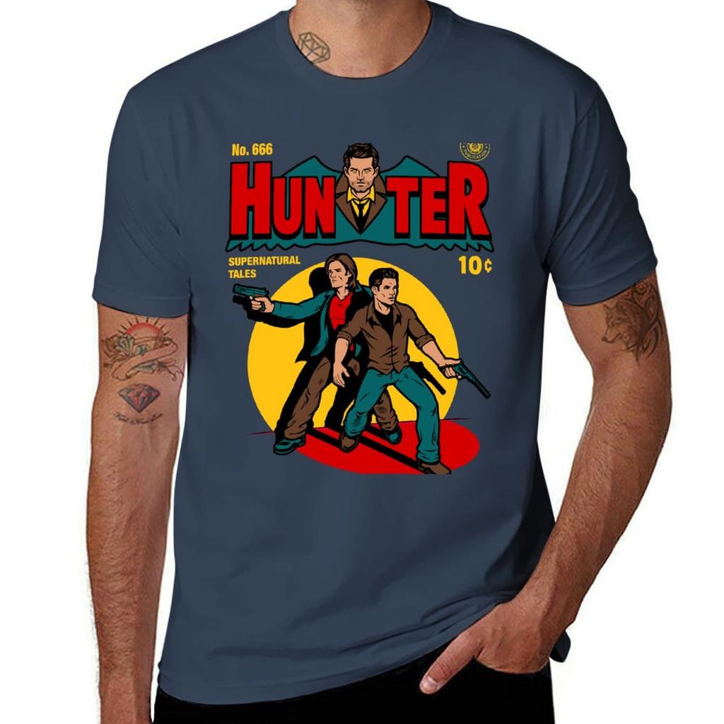 Hunter Comic Tshirt Plus Size Basic Cotton Tshirt
