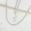 Orstarry S925 Silver Necklace Tennis Chain Necklace 2mm & 3mm Cubic Zirconia for Women Exquisite Jewelry Birthday Gift