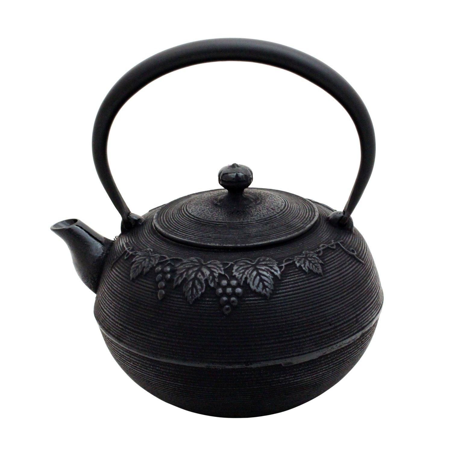 

Nanbu Ironware Iron Kettle Grape Design 2.0L T-29