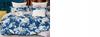 Warm flannel bedding 200x220 + Polish pillowcases 3 pieces, flowers