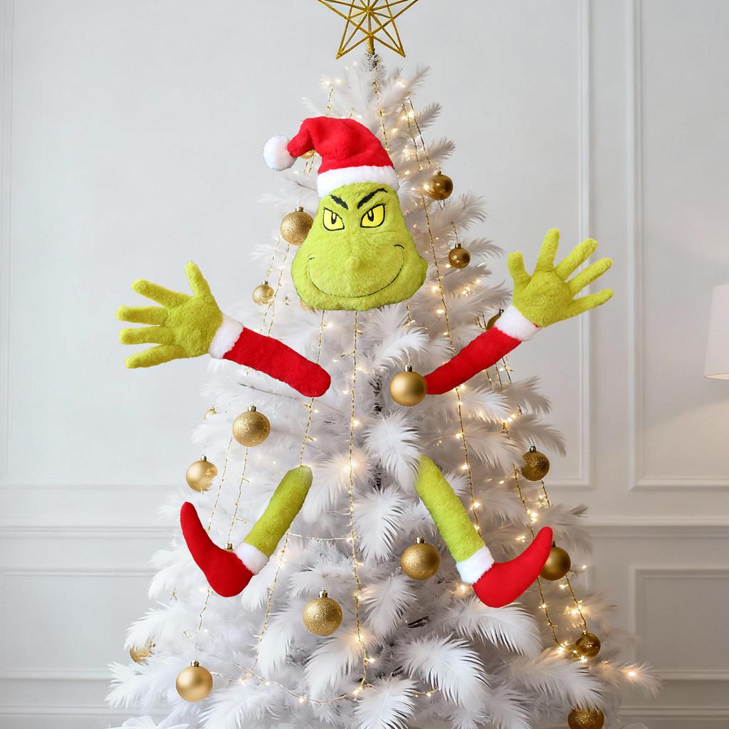 Christmas Plush Grinch Toy With Plush Material For Holiday Decor And Gift Giving