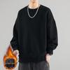 Autumn/Winter Plus Velvet Round Neck Hoodie - Men's/Women's Trendy Loose Fit Long Sleeve T-Shirt