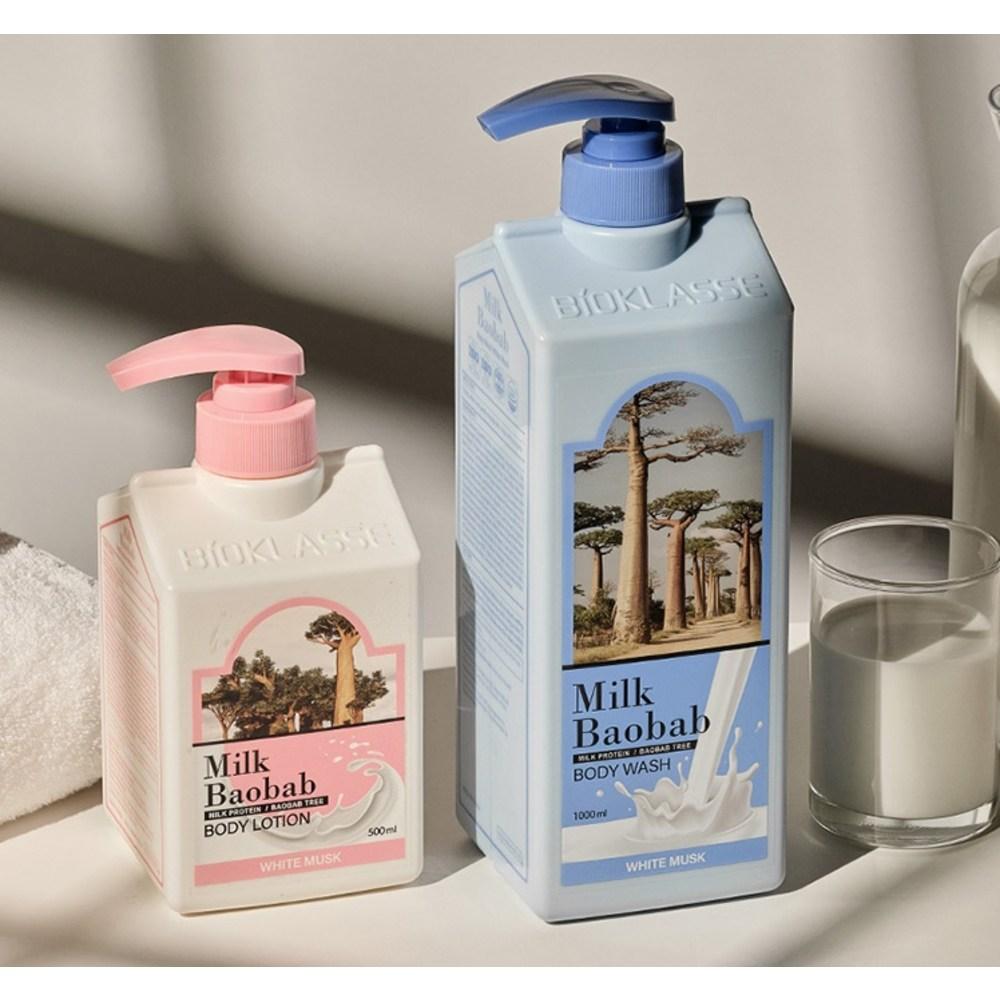 Milk Baobab Körperlotion mit weißem Moschusduft, 500 ml, 1 Einheit