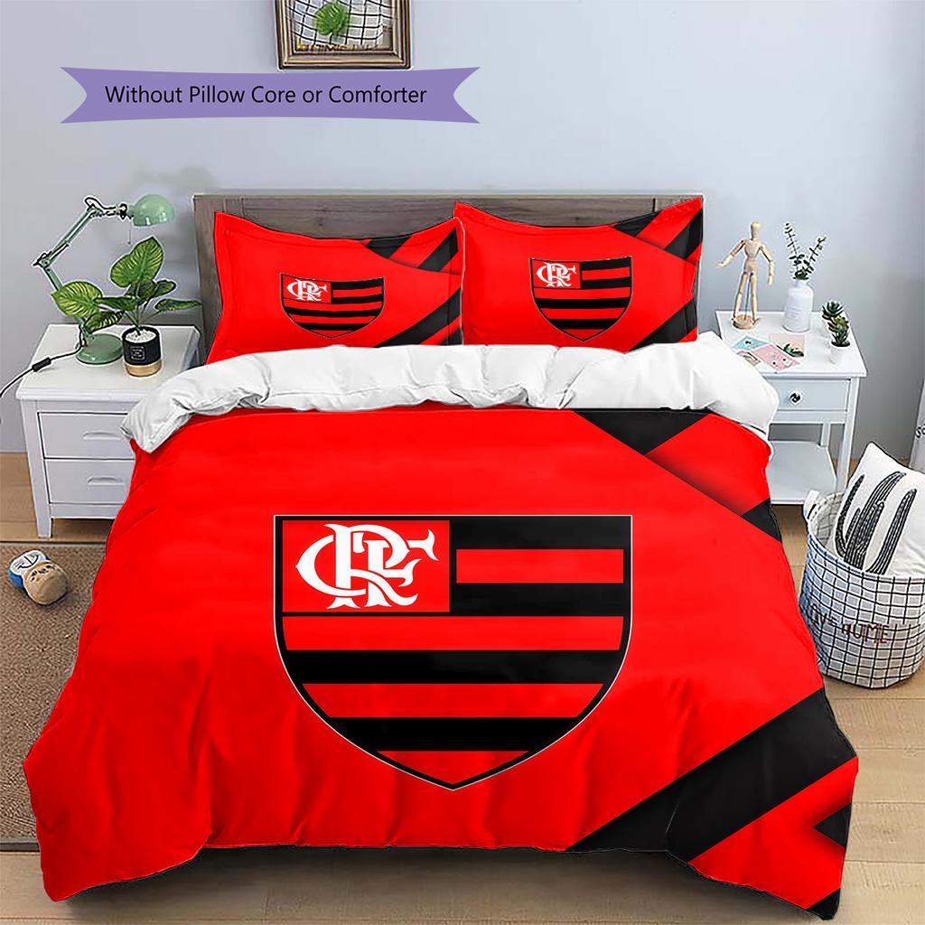Flamengo Pattern Bedding Quilt Set Home Decoration Gift (1 * duvet cover + 2 * pillowcase without core)