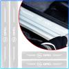 4 Stuks Auto Drempelbeschermer Transparant Decoratief Badge 3D Sticker Voor Opel crosa d astra h insignia astra j zafira b mokkaastra vivaro astra g
