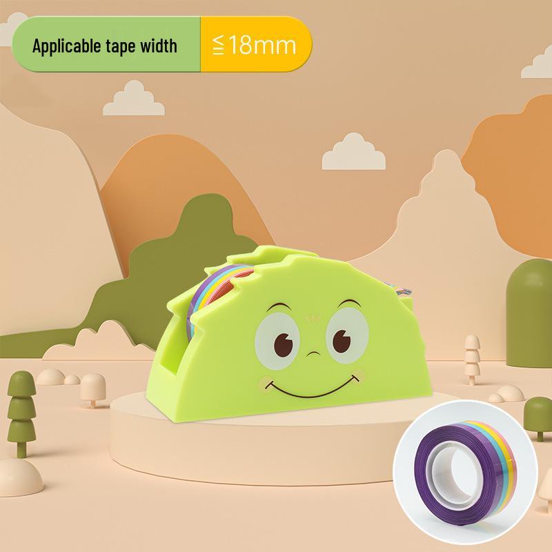 

Cartoon Monster Tape Dispenser with Tape Set for Students 113 x 43 x 61 mm зелёный
