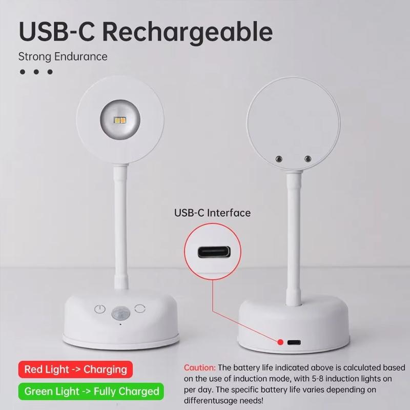 Night Light Motion Sensor Light Wireless USB LED for Kitchen Bedroom Mural Living Room Sensor Wall Lamp Indoor Lighting Gift